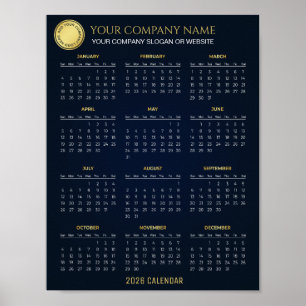 Create Your Own 2026 Company Calendar Poster