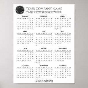 Create Your Own 2026 Company Calendar Poster
