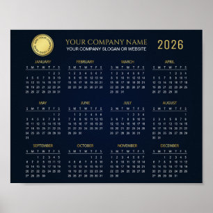 Create Your Own 2026 Company Calendar Poster