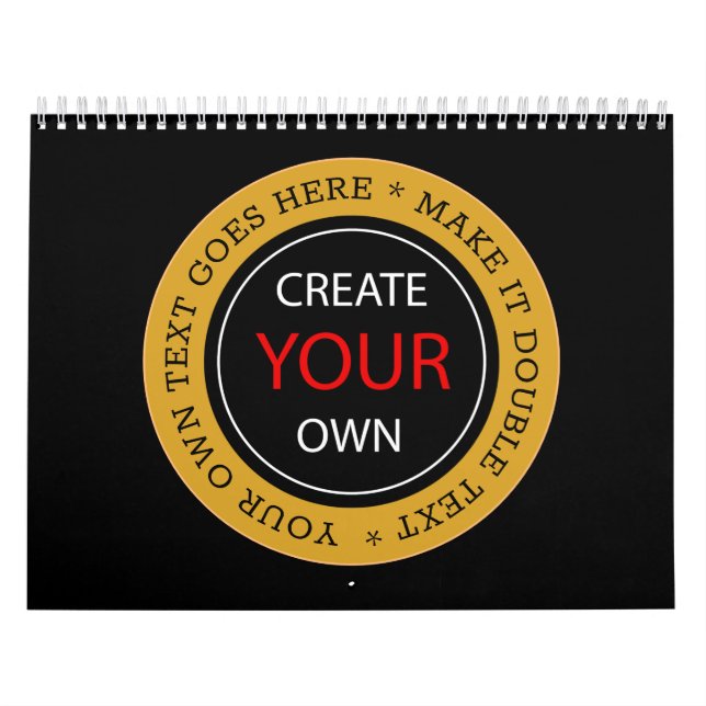 Create Your Own 2026 Personalized, branded / Photo Calendar (Cover)