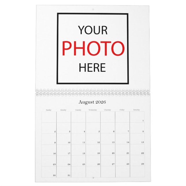 Create Your Own 2026 Photo Personalized / Custom Calendar