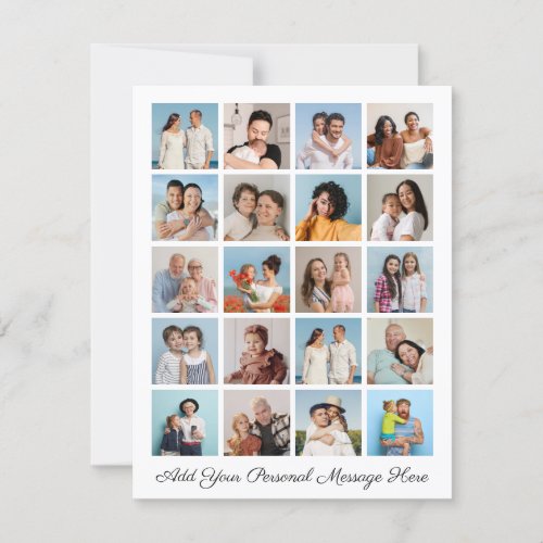 Create Your Own 20 Photo Collage Add Your Greeting Card