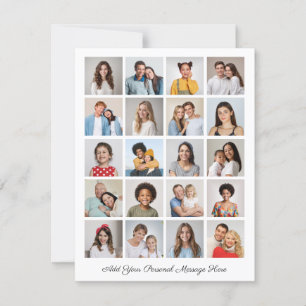 Create Your Own 20 Photo Collage Add Your Greeting Card