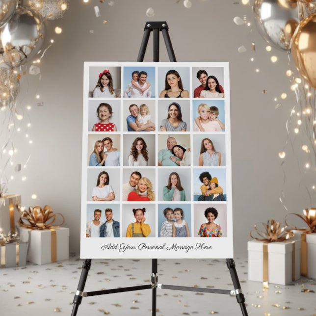 Create Your Own 20 Photo Collage Add Your Greeting Foam Board (20 Photo Collage Add Your Own Greeting Foam Board)
