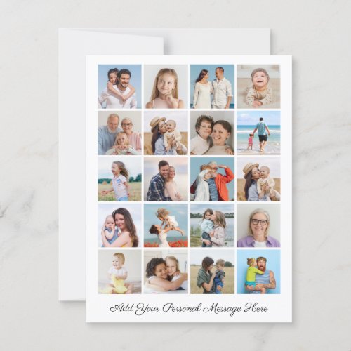 Create Your Own 20 Photo Collage Card