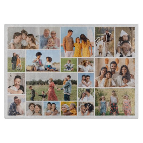 Create Your Own 20 Photo Collage Cutting Board