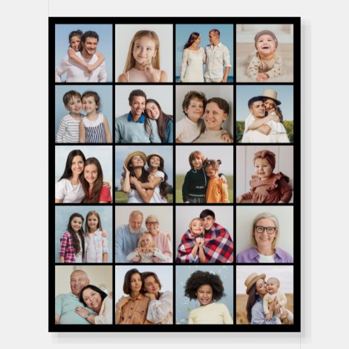 Create Your Own 20 Photo Collage Foam Board