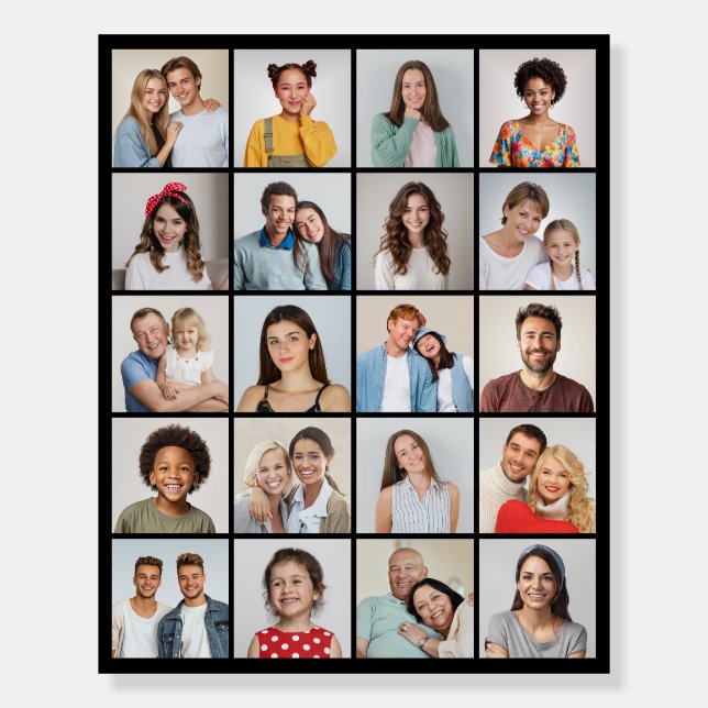 Create Your Own 20 Photo Collage Foam Board (Front)