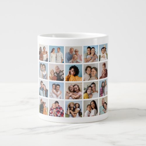 Create Your Own 20 Photo Collage Giant Coffee Mug