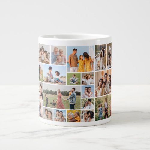 Create Your Own 20 Photo Collage  Giant Coffee Mug