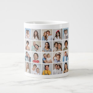 Create Your Own 20 Photo Collage Giant Coffee Mug