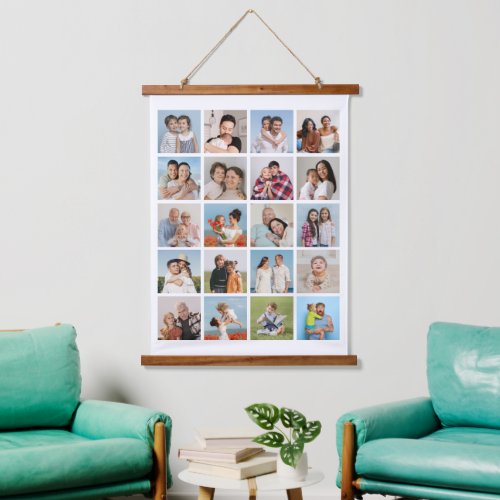 Create Your Own 20 Photo Collage Hanging Tapestry