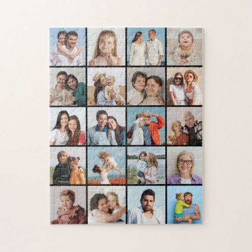 Create Your Own 20 Photo Collage Jigsaw Puzzle