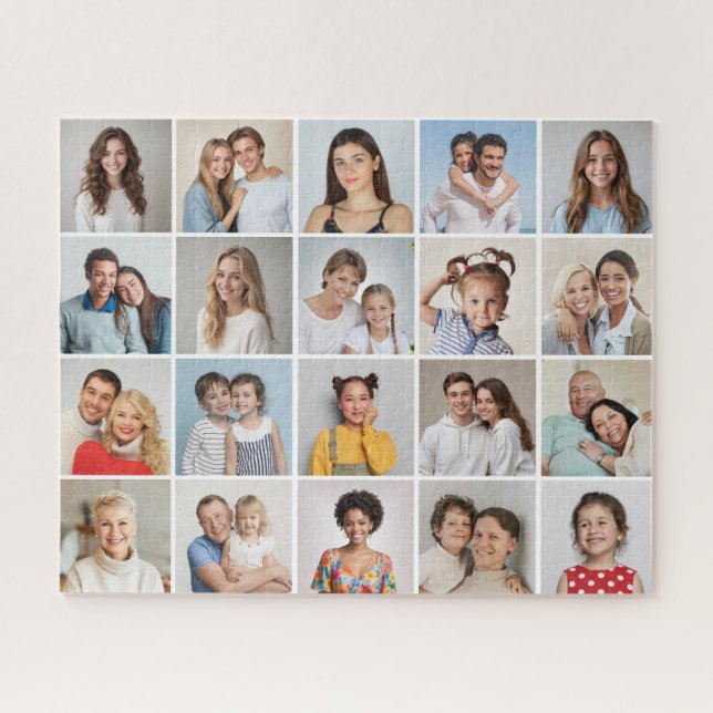 Create Your Own 20 Photo Collage Jigsaw Puzzle (Horizontal)