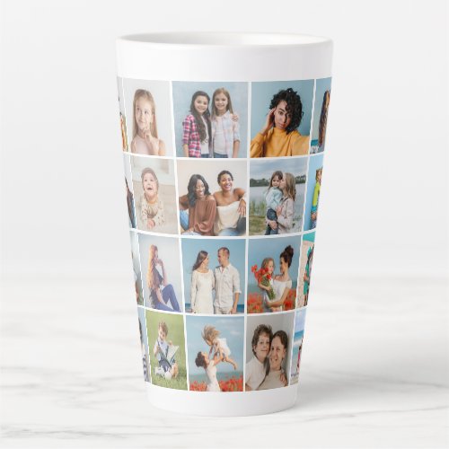Create Your Own 20 Photo Collage Latte Mug