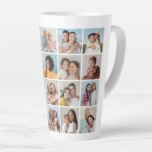 Create Your Own 20 Photo Collage Latte Mug