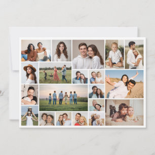 Create Your Own 20 Photo Collage Note Card