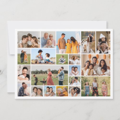 Create Your Own 20 Photo Collage Note Card