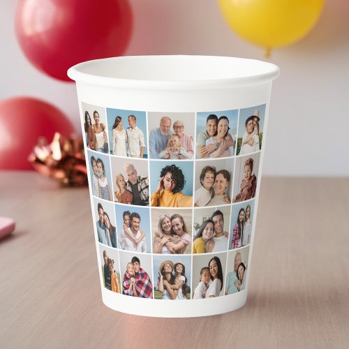 Create Your Own 20 Photo Collage Paper Cups