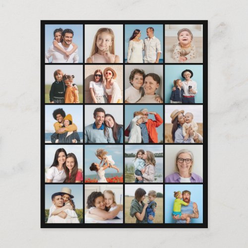Create Your Own 20 Photo Collage Paper SheetFlyer