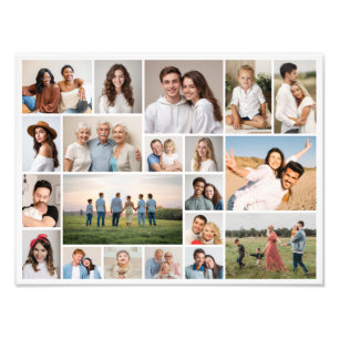 Create Your Own 20 Photo Collage Photo Enlargement Print