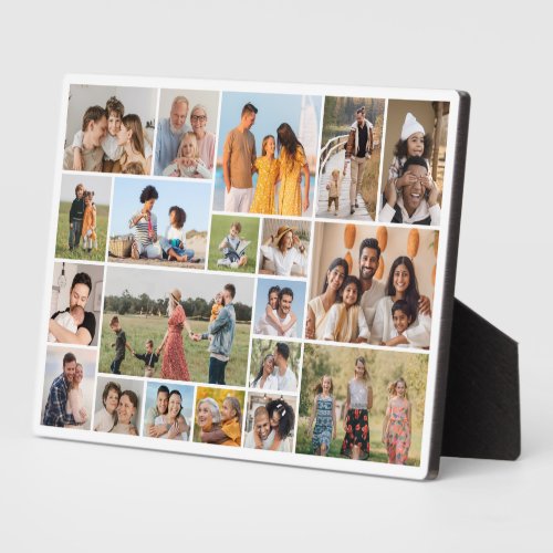 Create Your Own 20 Photo Collage  Plaque