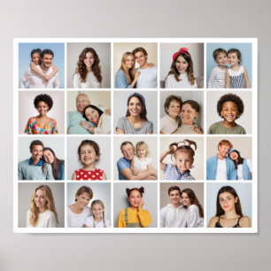 Create Your Own 20 Photo Collage Poster