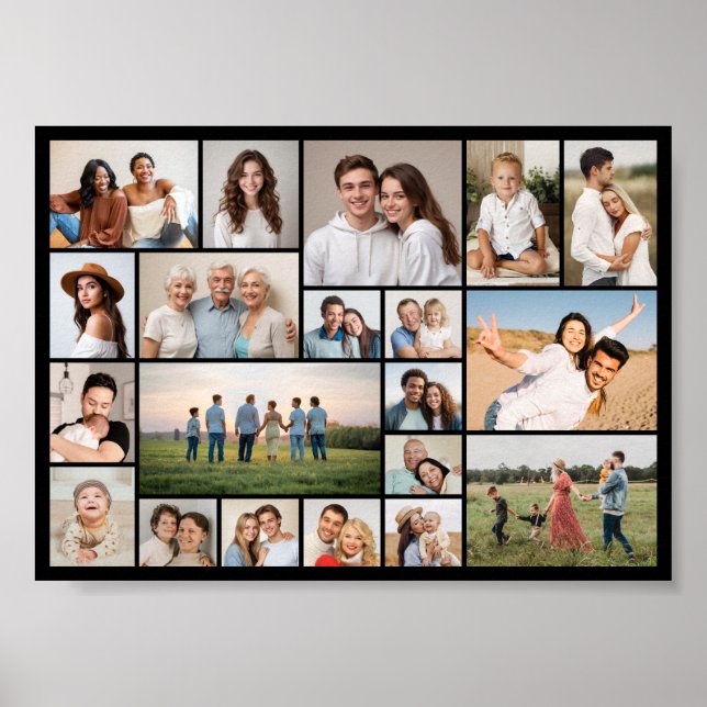 Create Your Own 20 Photo Collage  Poster (Front)
