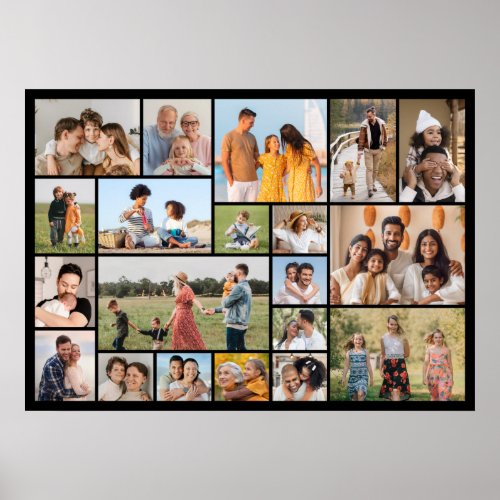 Create Your Own 20 Photo Collage  Poster