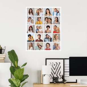 Create Your Own 20 Photo Collage  Poster