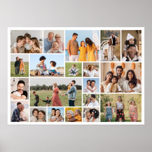 Create Your Own 20 Photo Collage  Poster