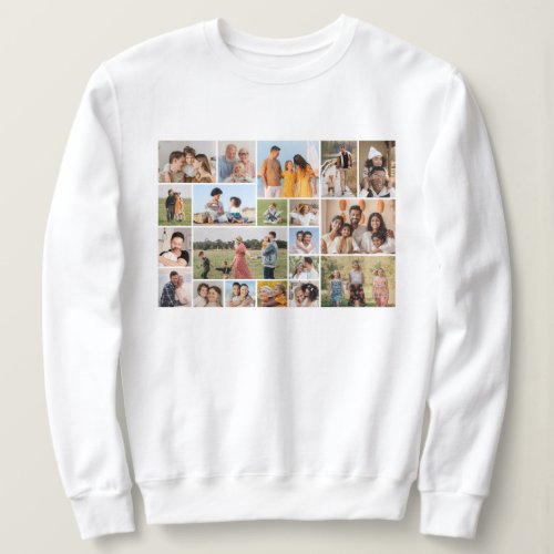 Create Your Own 20 Photo Collage Sweatshirt
