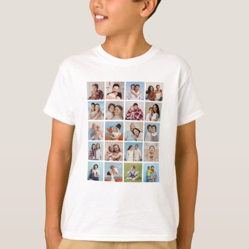 Create Your Own 20 Photo Collage T_Shirt