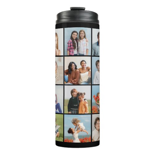 Create Your Own 20 Photo Collage Thermal Tumbler