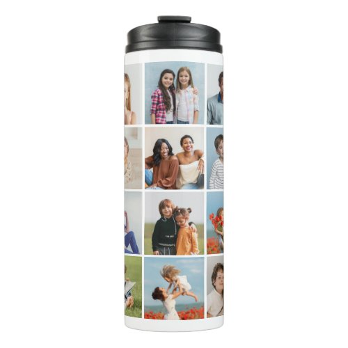 Create Your Own 20 Photo Collage Thermal Tumbler