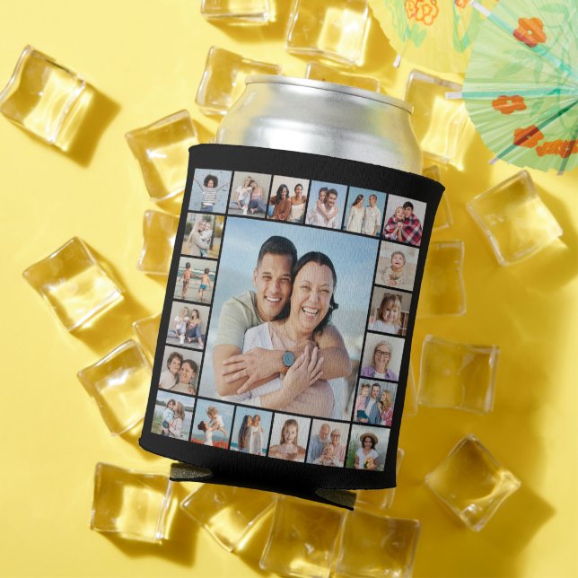 Create Your Own 21 Photo Collage Can Cooler (In Situ Summer)
