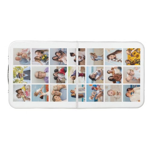 Create Your Own 21 Photo Collage Editable Color  Beer Pong Table