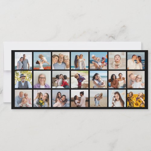 Create Your Own 21 Photo Collage Editable Color Invitation