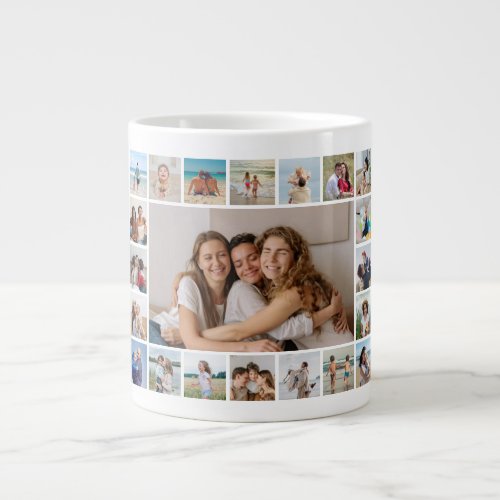 Create Your Own 21 Photo Collage Giant Coffee Mug