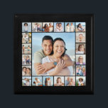 Create Your Own 21 Photo Collage Gift Box<br><div class="desc">Create your own 21 Photo Collage for Christmas, Birthdays, Weddings, Anniversaries, Graduations, Father's Day, Mother's Day or any other Special Occasion, with our easy-to-use design tool. Add your favorite photos of friends, family, vacations, hobbies and pets and you'll have a stunning, one-of-a-kind photo collage. Our custom photo collage is perfect...</div>