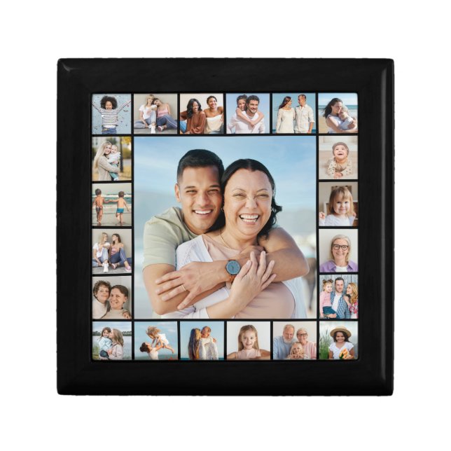 Create Your Own 21 Photo Collage Gift Box (Front)