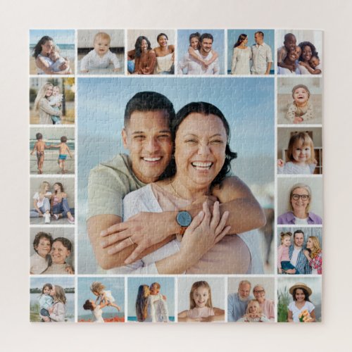 Create Your Own 21 Photo Collage Jigsaw Puzzle