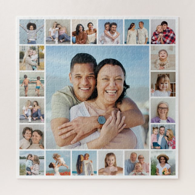 Create Your Own 21 Photo Collage Jigsaw Puzzle (Vertical)