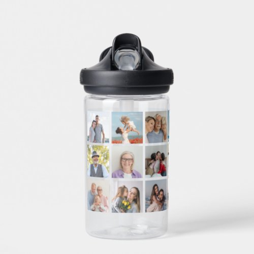 Create Your Own 21 Photo Collage Kids  Water Bottle