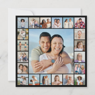 Create Your Own 21 Photo Collage Note Card