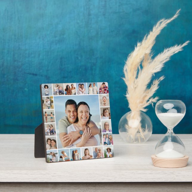 Create Your Own 21 Photo Collage Plaque (Insitu)