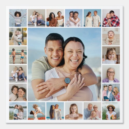 Create Your Own 21 Photo Collage Sign