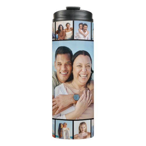 Create Your Own 21 Photo Collage Thermal Tumbler