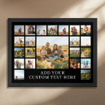 Create Your Own 22 Photo Collage Poster<br><div class="desc">Create your own personalized photo collage poster featuring 22 of your favorite pictures and custom text.</div>