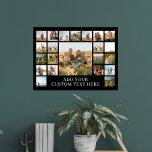 Create Your Own 22 Photo Collage Poster<br><div class="desc">Create your own personalized photo collage poster featuring 22 of your favorite pictures and custom text.</div>
